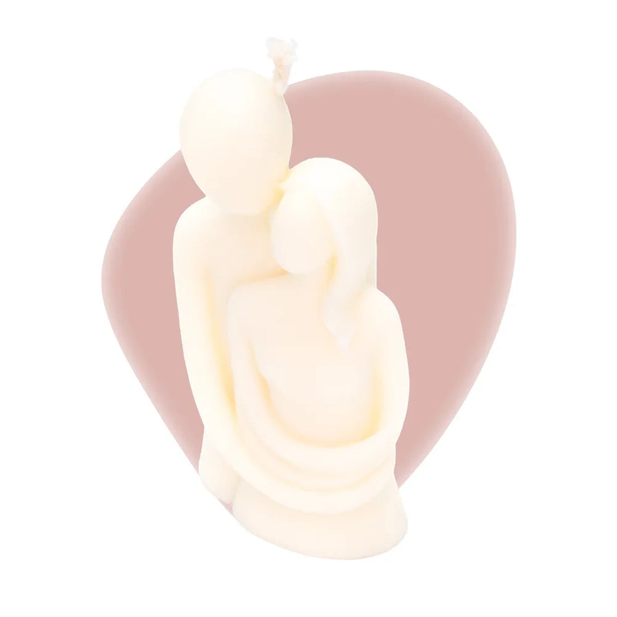 Bougie décorative couple non parfumée