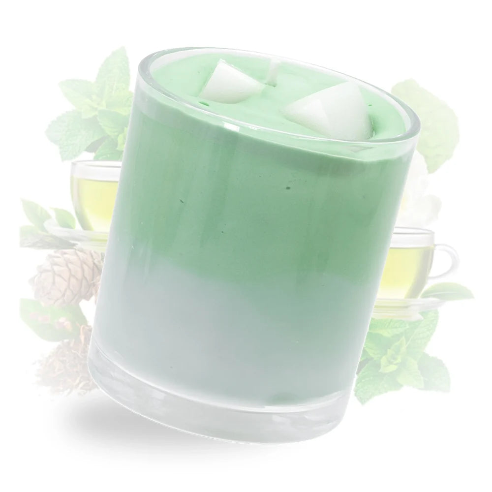 Grande bougie thé vert glacé