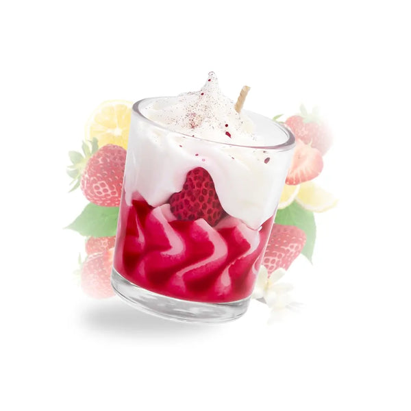 Petite bougie fraise des bois