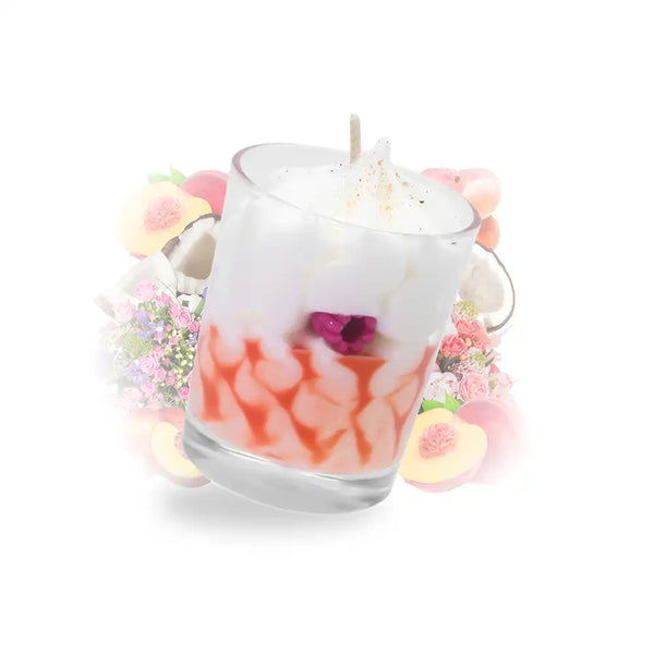 Petite bougie pêche
